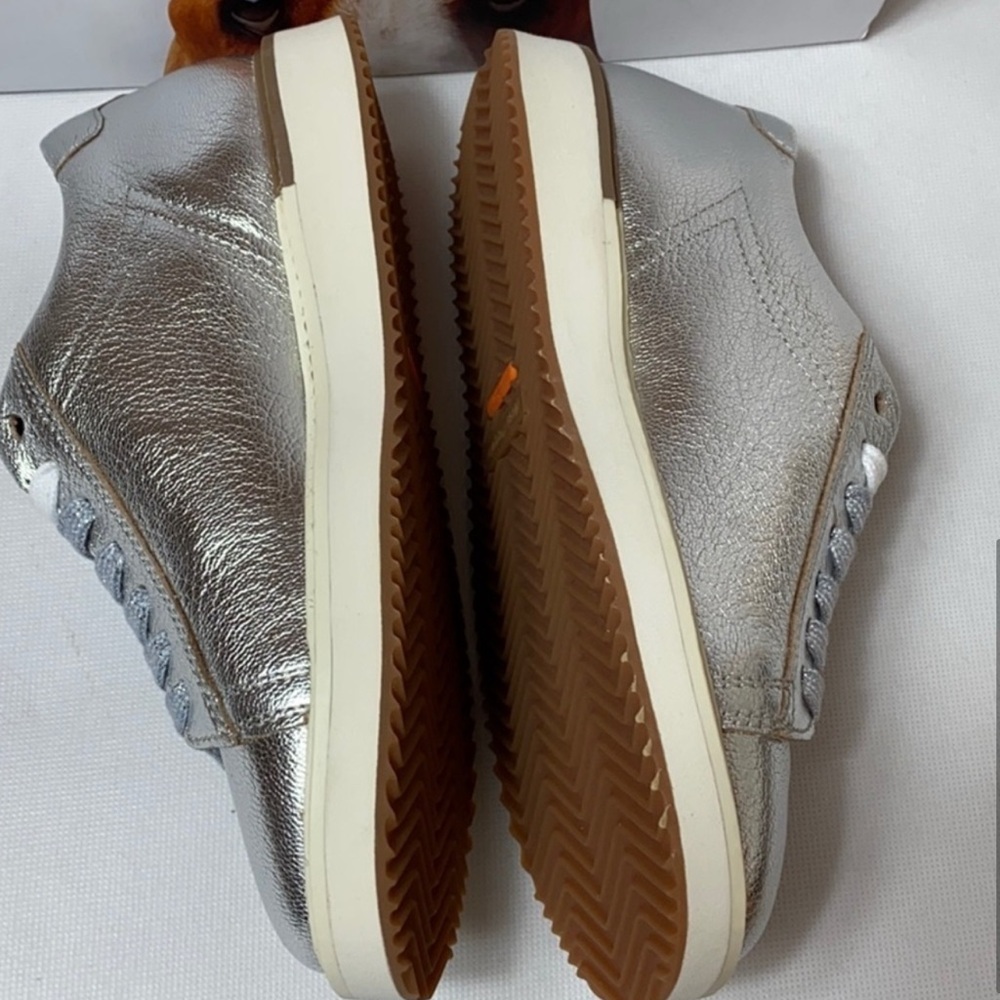 Hush Puppies Sabine silver leather sneakers - Picture 5 of 8